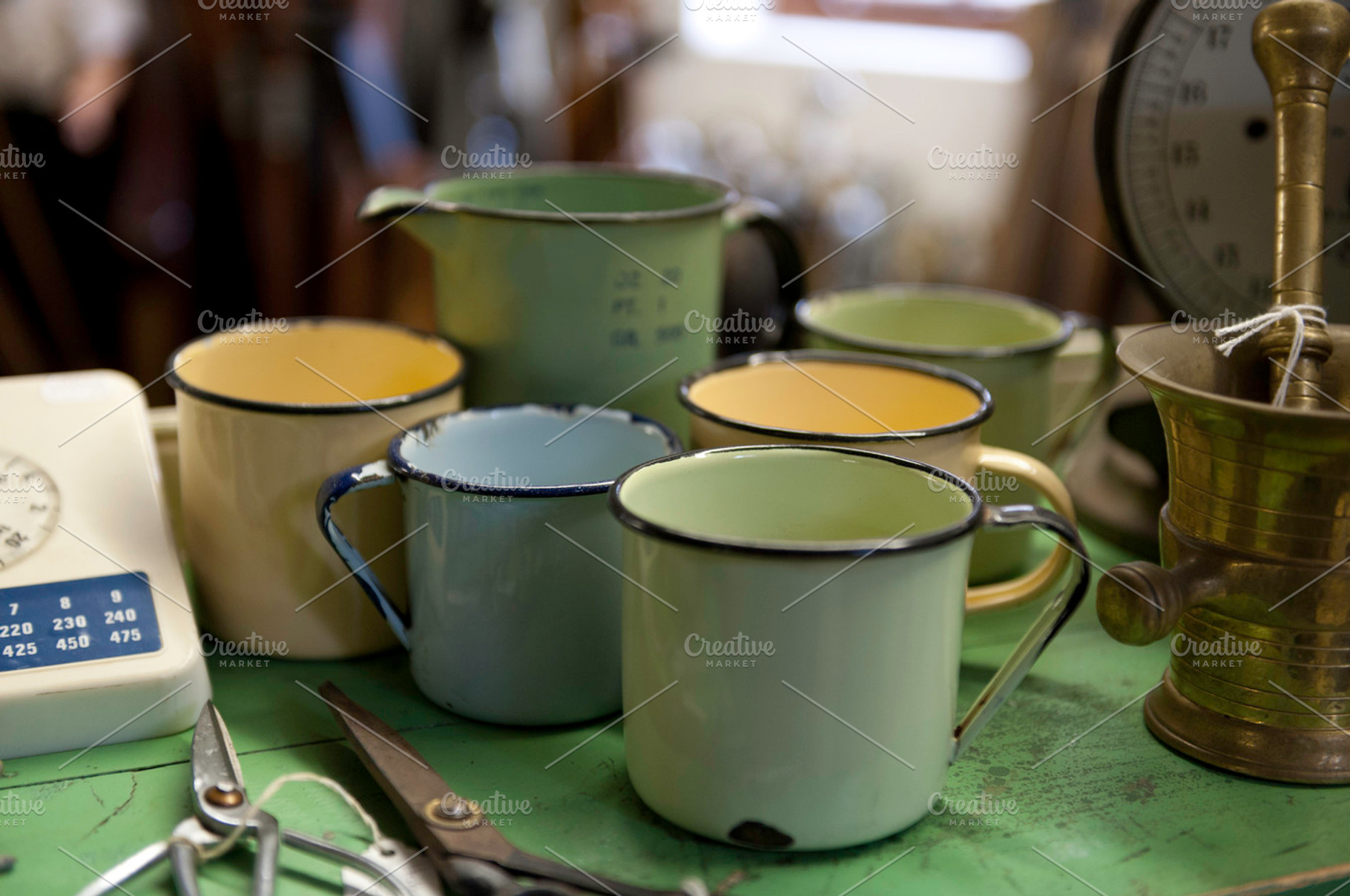 Vintage Enamel Mugs