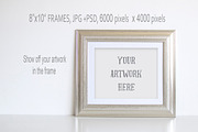 Silver Photo Frame Mockup Bundle, a Print Template by Corner Croft (Thumbnail 2 of 5)