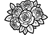 Floral Bouquet Silhouette, an Object Graphic by Creativeshirt (Thumbnail 9 of 20)