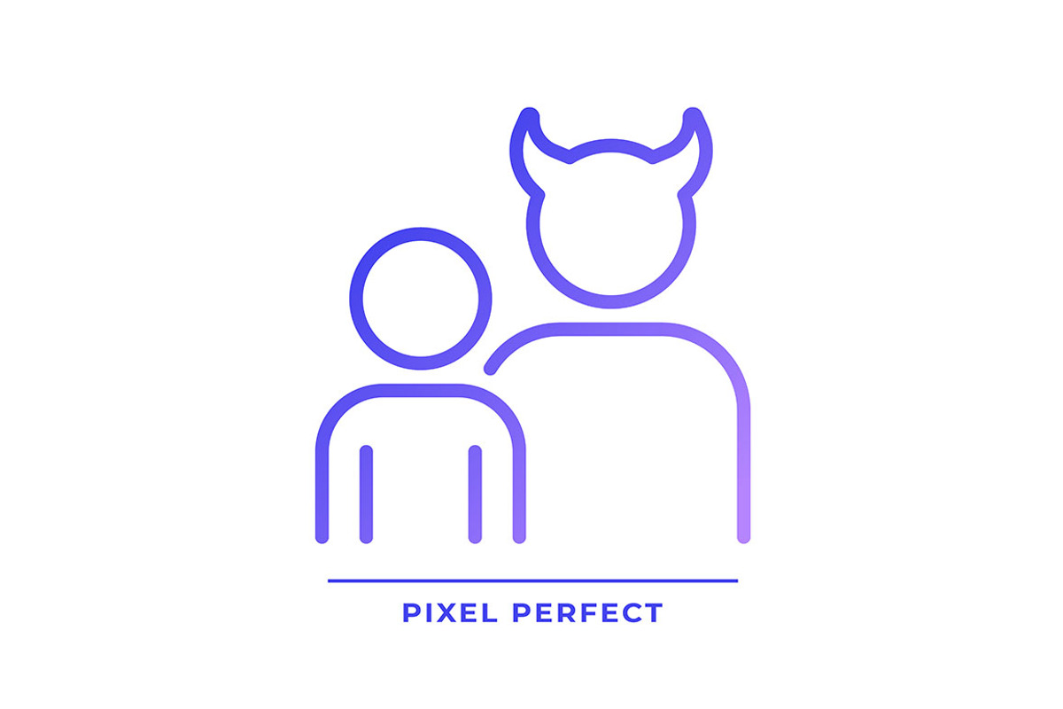 Shadow pixel perfect gradient linear, an Icon by IMG Visuals