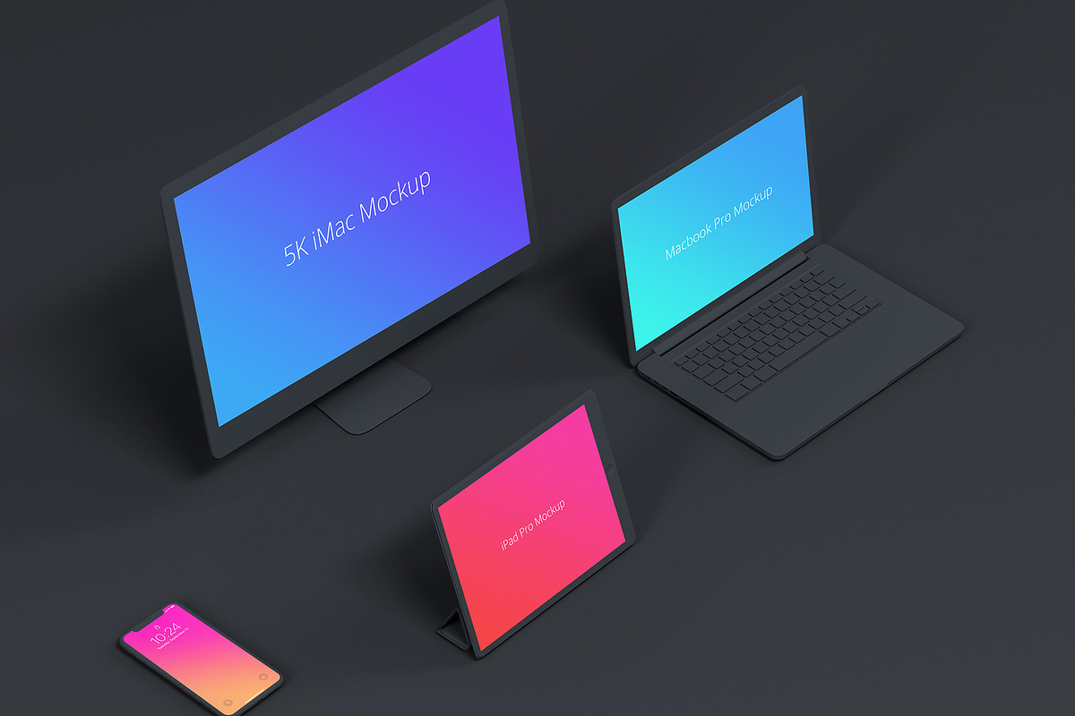 Apple Devices Mockups Bundle, a Mac Mockup by Designrepos (Photo 6 of 9)