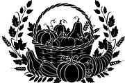 Thanksgiving Harvest Silhouette, an Illustration by Creativeshirt (Thumbnail 47 of 51)