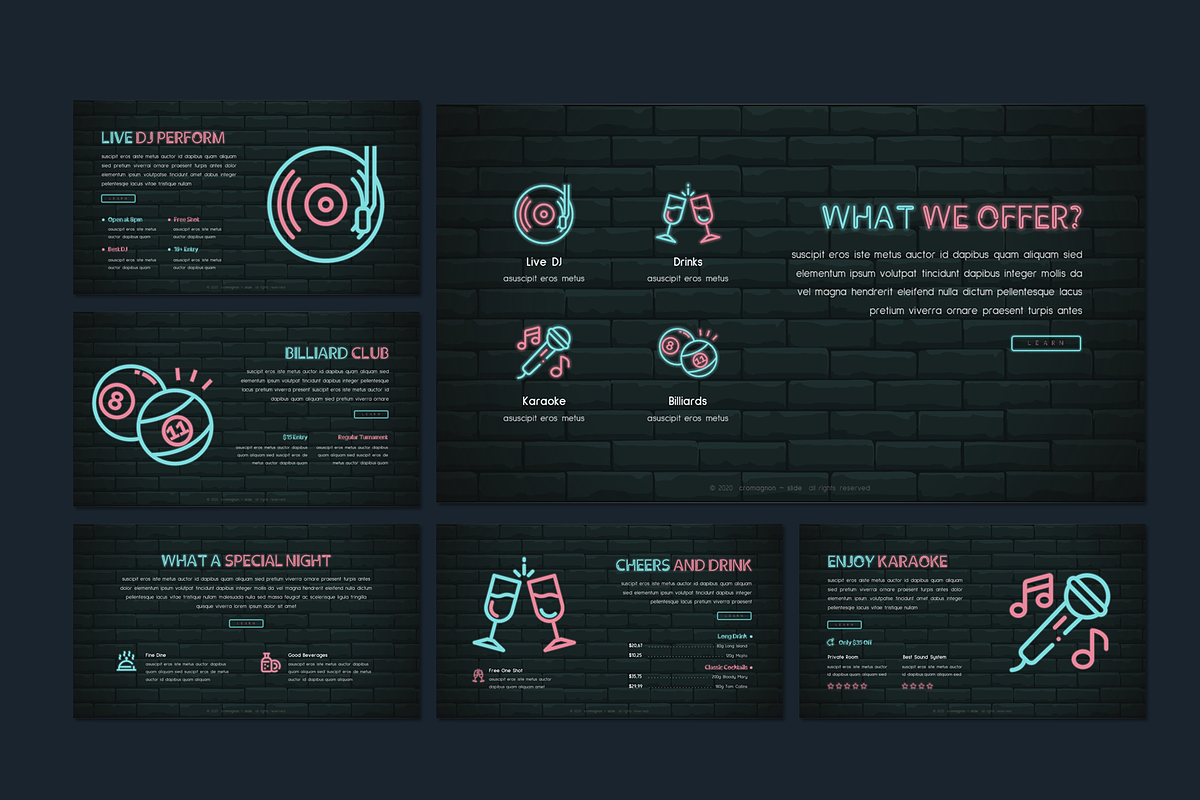 Cromagnon - Neon Presentation, a Presentation Template by deasign (Photo 9 of 14)