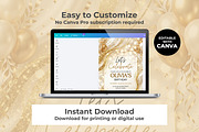 Gold Birthday Invitation Template, an Invitation Template by M9 Design (Thumbnail 3 of 4)