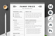 Sleek & Simple CV Layout, a Resume Template by ResumeInventor (Thumbnail 1 of 7)
