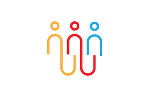 office u pins group team modern logo, a Branding & Logo Template by devastd