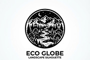 60 Eco Globe Landscape Silhouette, a Technology Illustration by Amazin_art (Thumbnail 5 of 29)