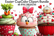 Easter CupCake Clipart Bundle, an Illustration by Daily.Designs (Thumbnail 1 of 8)