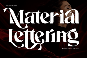 Material Lettering - Luxury Serif
