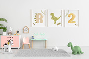 Dinosaurs clipart + Dino Alphabet, an Animal Illustration by ArtGiftsStudio (Thumbnail 2 of 6)