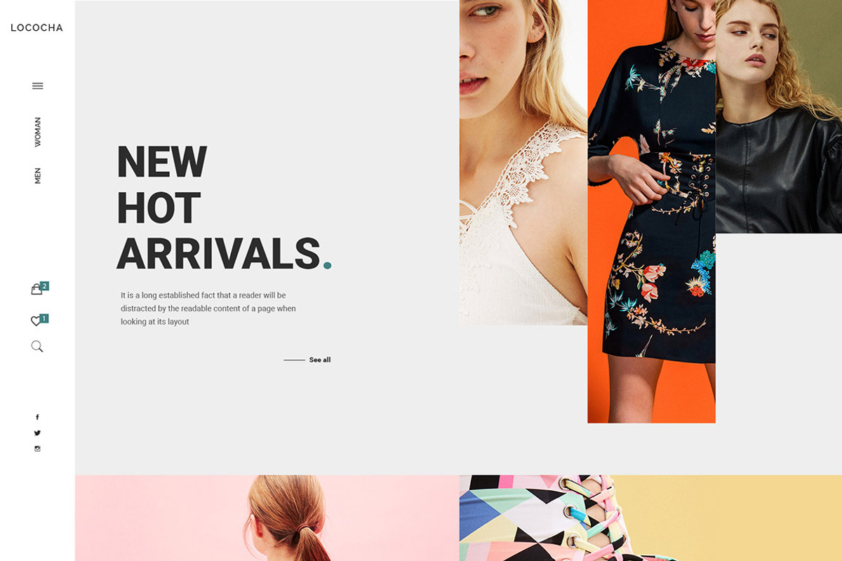 Lococha - PSD Template for Fashion, a Websites & App Template by Digipieces (Photo 2 of 16)
