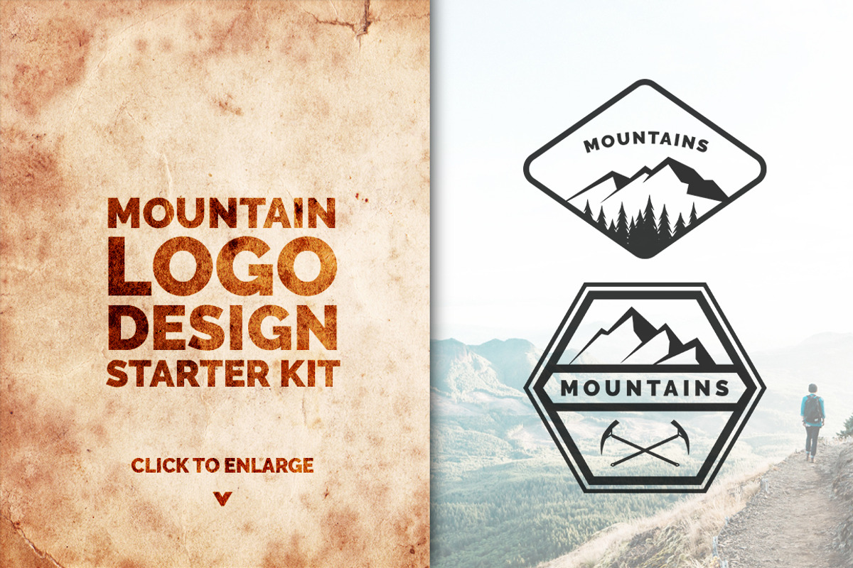 Mountain Logo Design Starter Pack, an Icon by Calvin Weibel (Photo 3 of 6)