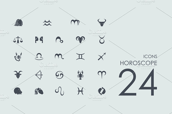 24 Horoscope Icons