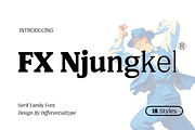 FX Njungkel - Serif Family Font, a Serif Font by Differentialtype (Thumbnail 1 of 12)