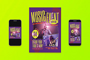 Modern Music Event Flyer Set, a Flyer Template by Aiyari Graphic (Thumbnail 1 of 3)