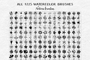 1200+ Watercolor PS Stamp Brushes, a Brush Add-On by kite-kit (Thumbnail 3 of 11)