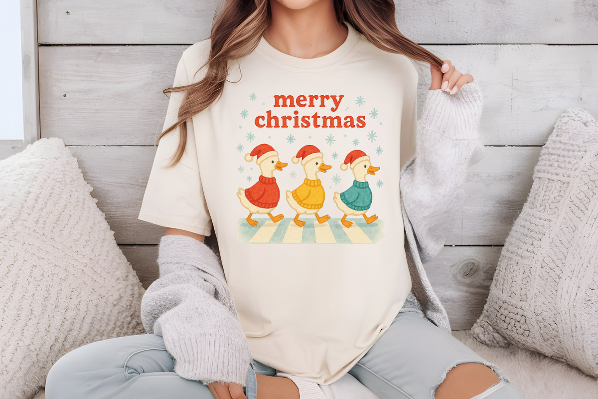Merry Christmas, Christmas Goose Png, an Illustration by Libby Wishes (Photo 2 of 6)