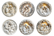 Holy Family Ceramic Style Cliparts, a Decorative Illustration by Genius Graph (Thumbnail 3 of 3)