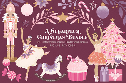 Sugarplum Christmas Clipart
