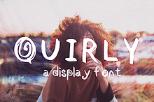 QUIRLY a cute display font