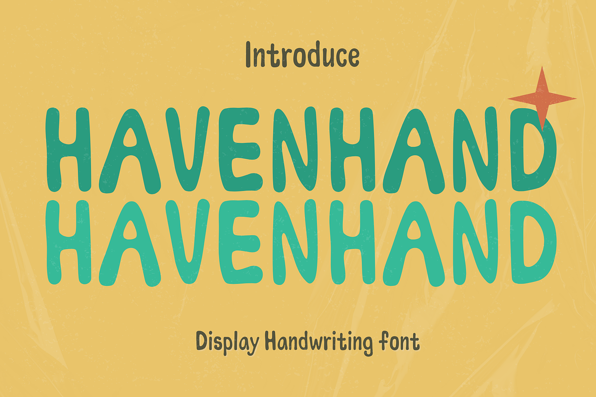 Havenhand handwriting font, a Handwritten Font by JJuta (Photo 1 of 5)