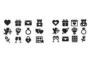 Symbols of love and romance, an Illustration by ZinetroN