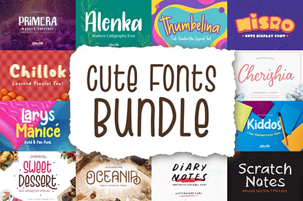 Cute Fonts Bundle