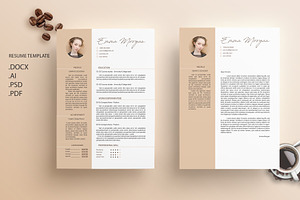 Coffe CV / Resume Template / M