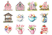 Pink Easter Day Clipart, an Illustration by Design Market (Thumbnail 3 of 3)
