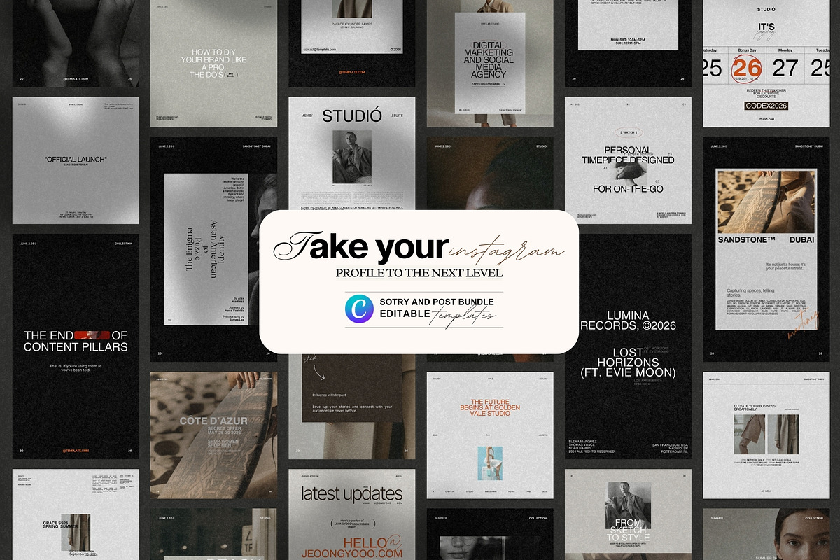 Instagram Marketing Story & Post, a Social Media Template by Prapti Design (Photo 5 of 9)
