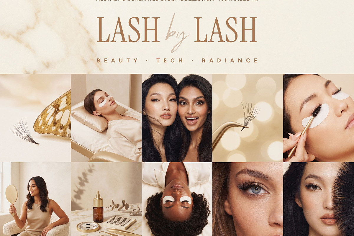 Lash Extension Stock Photos, a Beauty & Fashion Photo by Iconogenic (Photo 1 of 8)