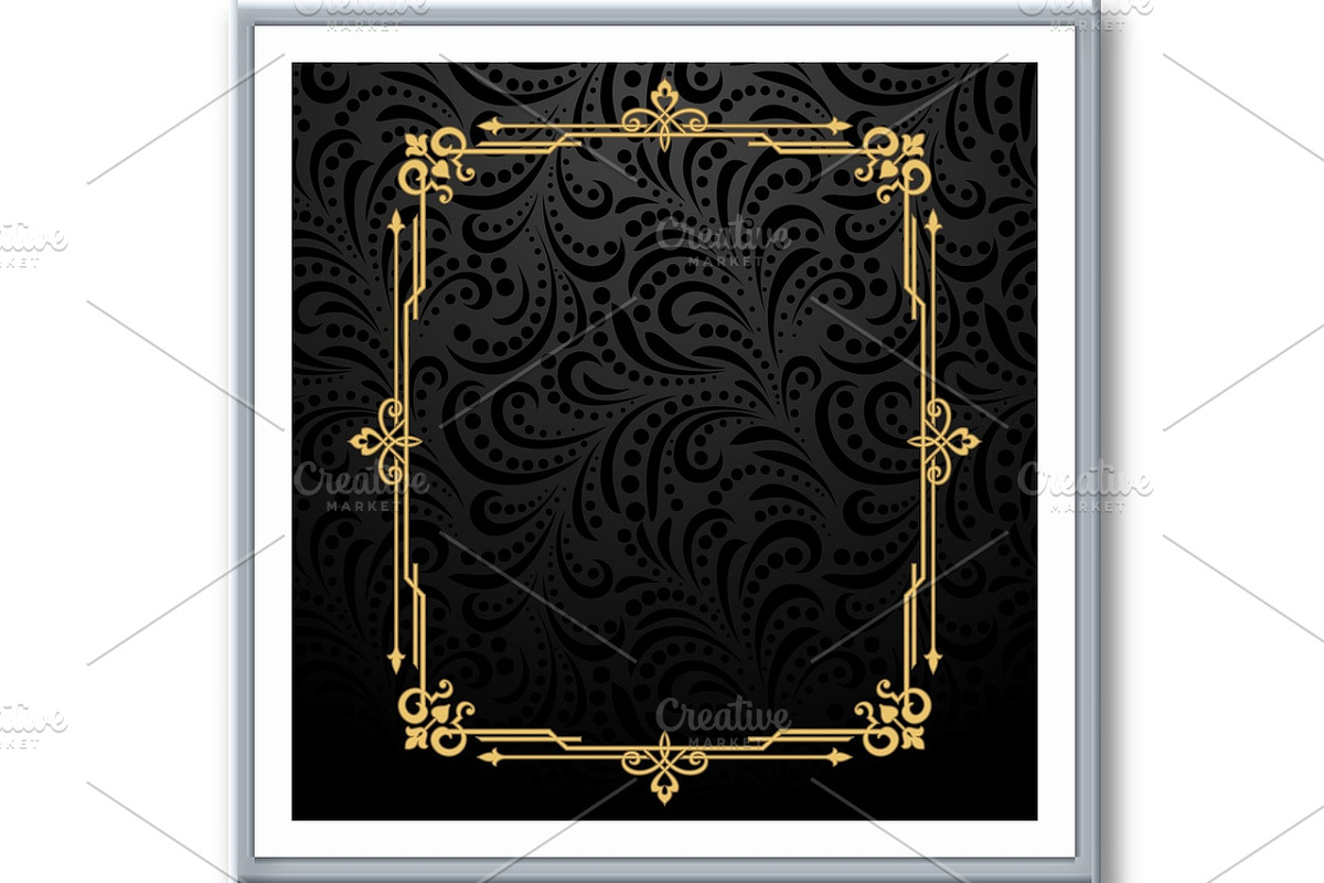Vintage gold frame, a Decorative Illustration by RODINA (Photo 3 of 3)