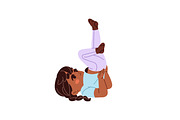 Cute kids doing sports exercises set, a Person Illustration by PaperTrident (Thumbnail 2 of 13)