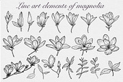 Magnolia SVG, an Object Graphic by mArtstore (Thumbnail 2 of 6)