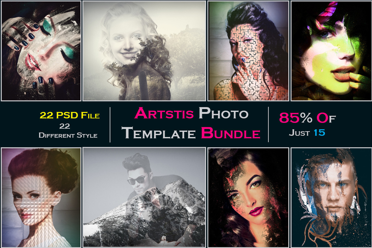 Artstic Photo Template Bundle, a Flyer Template by Graphic_Art (Photo 1 of 6)