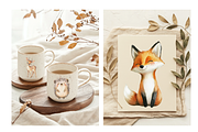 Forest Friends Clip Art Set, an Illustration by Tati Bordiu Digital (Thumbnail 2 of 4)