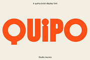 Quipo - Quirky Bold Display Font, a Sans Serif Font by Studio Aurora (Thumbnail 1 of 12)