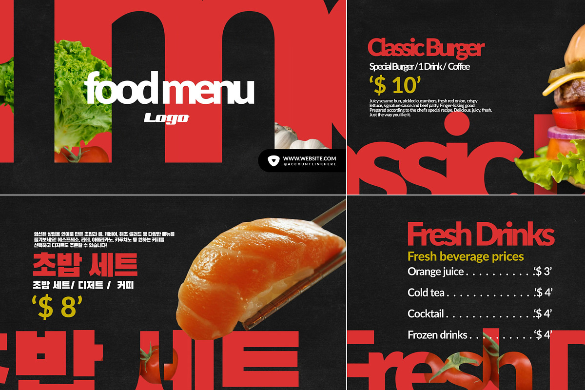 Food Menu for After Effects, a Templates & Theme by 2dfx (Photo 1 of 2)