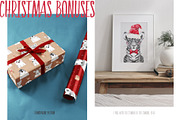 CHRISTMAS BABIES watercolor set, an Animal Illustration by Natali Smolova (Thumbnail 6 of 8)