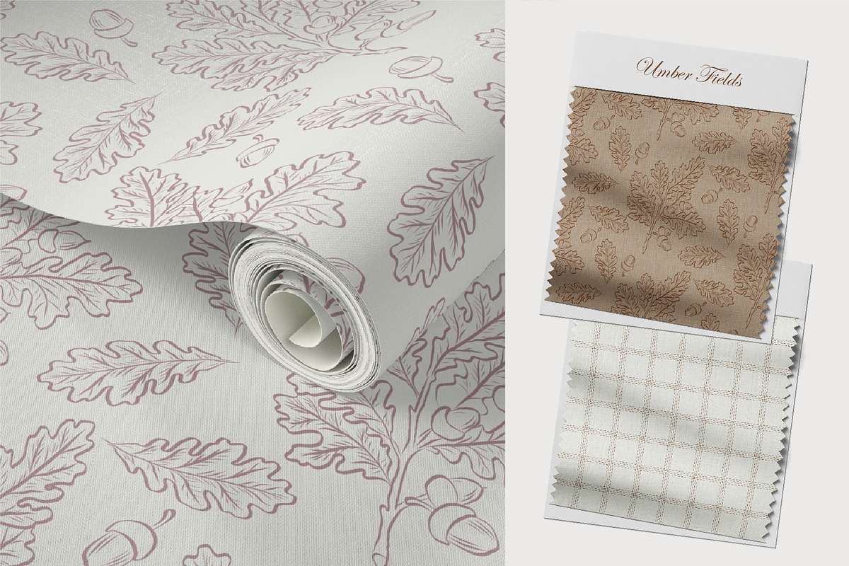 Umber Fields - Seamless Patterns, a Pattern Graphic by InaCorart (Photo 5 of 13)
