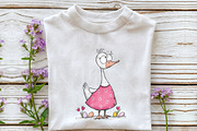 Whimsical Easter Goose Clipart, an Illustration by OK Design (Thumbnail 5 of 6)