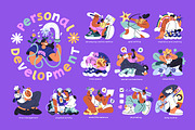 Personal development concept set, a Person Illustration by PaperTrident (Thumbnail 1 of 27)