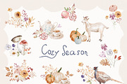 Cozy Season Watercolor Set, an Object Graphic by Watercolor_Ma (Thumbnail 3 of 8)