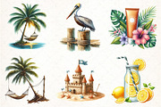 Coastal Summer Sublimation Clipart, an Illustration by Pixels.Craft (Thumbnail 2 of 7)