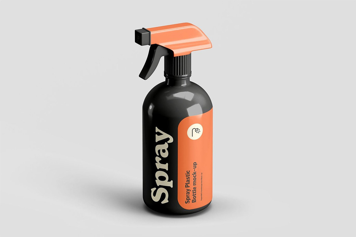 Spray Bottle Mock-up, a Packaging Mockup by Se٧enStudio (Photo 3 of 12)