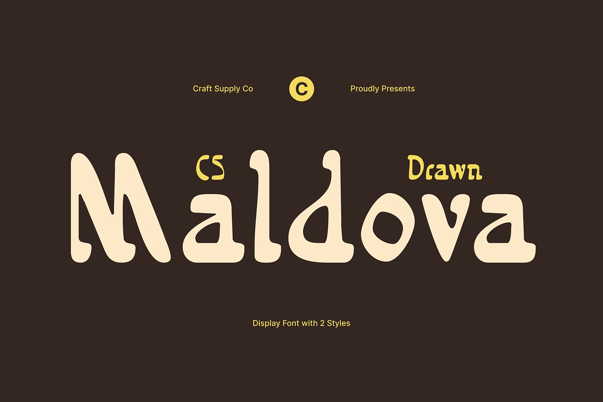 CS Maldova Drawn, a Sans Serif Font by Craft Supply Co. (Photo 1 of 8)