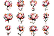 Whimsical Spring Tulip Flower Clipar, an Illustration by Designking (Thumbnail 3 of 5)
