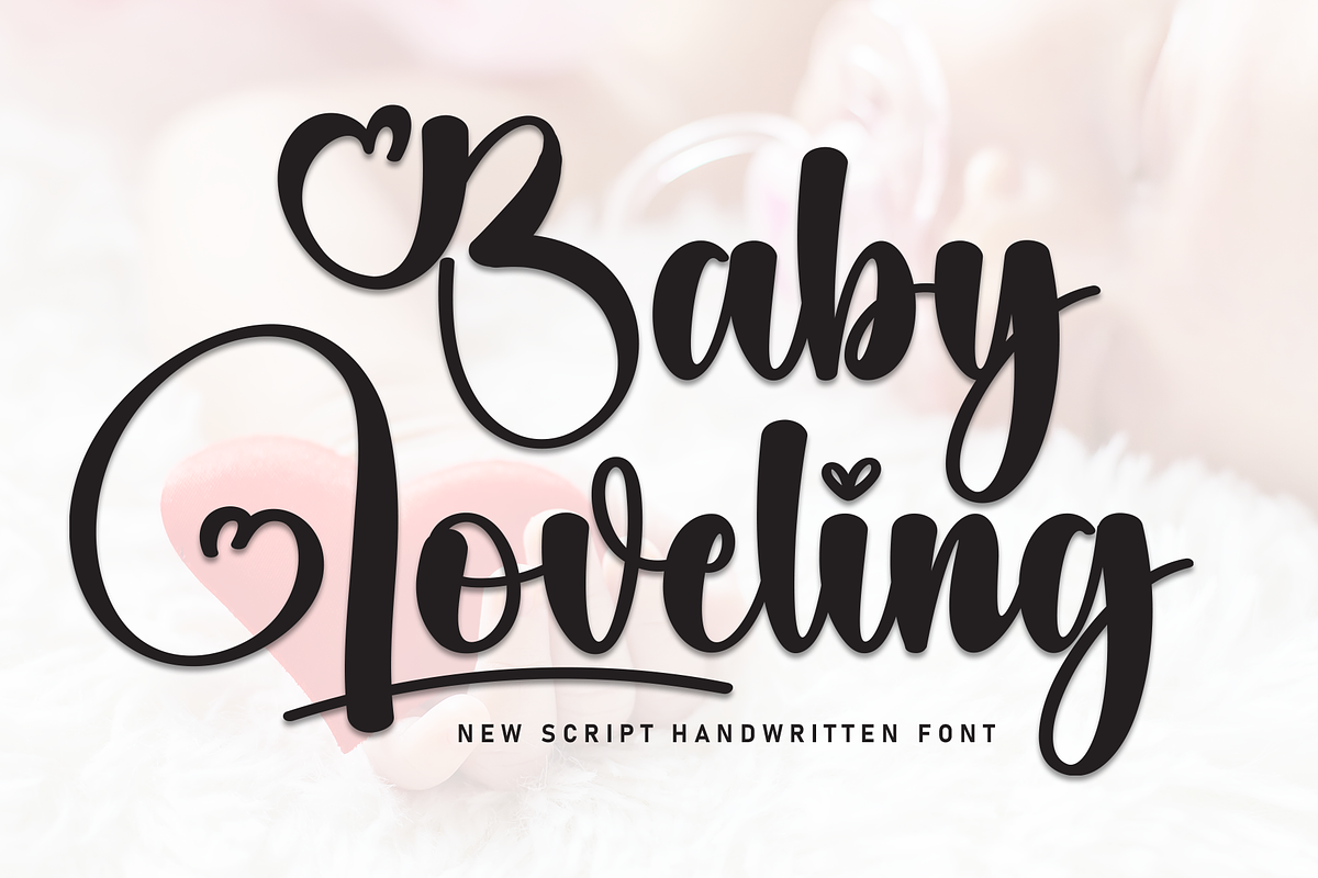 Baby Loveling | Script Font, a Handwritten Font by Scratchones (Photo 1 of 9)