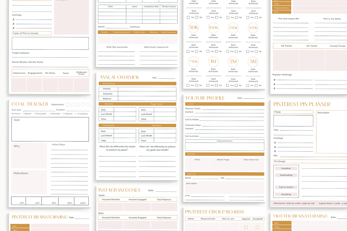 2023 Blogging Planner, a Stationery Template by Marketing Templates Co. (Photo 11 of 11)