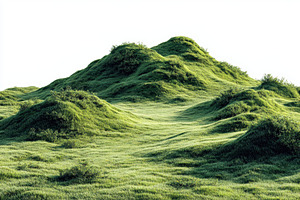 Rolling Green Hills Lush Grassland L, a Photo by Pixeness Studio